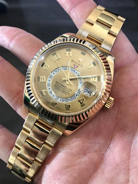 Rolex sky dweller yellow gold